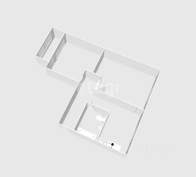 2-к кв. Сахалинская область, Южно-Сахалинск ул. Имени Г.В. Шебунина, 9 ... - Фото 2