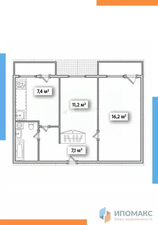 2-к кв. Московская область, Наро-Фоминск ул. Учебный Центр ВАФ, 1 ... - Фото 1