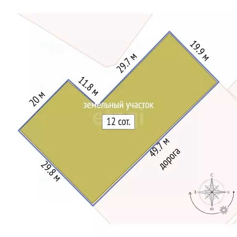 Участок в Воронежская область, Борисоглебск Пригородная ул. (12.0 ... - Фото 2