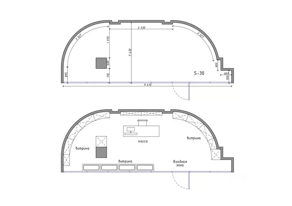 Торговая площадь в Санкт-Петербург Купчинская ул., 26К1 (30 м) - Фото 1