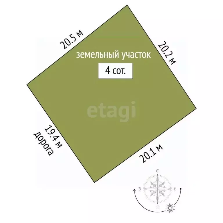 Участок в Севастополь Гераклея-2 СНТ,  (4.0 сот.) - Фото 1
