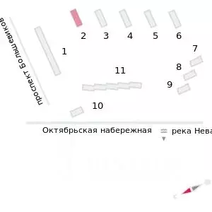 Студия Санкт-Петербург Октябрьская набережная жилой комплекс (20.8 м) - Фото 1