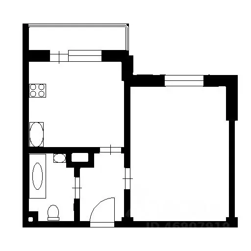 1-к кв. Ленинградская область, Кудрово г. Всеволожский район, ... - Фото 2