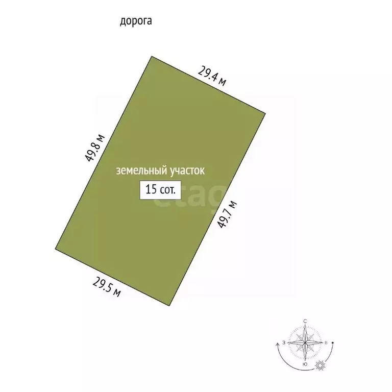 Участок в Мордовия, Кочкуровский район, с. Булгаково ул. Луговая, 28 ... - Фото 1