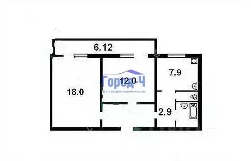 2-к кв. Чувашия, Чебоксары ул. Мичмана Павлова, 4 (43.8 м) - Фото 1