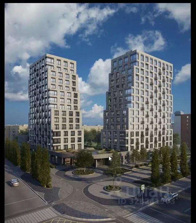 2-к кв. Омская область, Омск Пушкина 77 жилой комплекс (70.8 м) - Фото 2