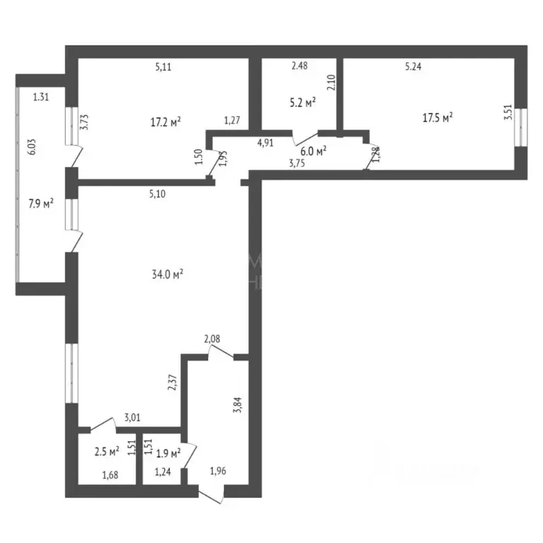 2-к кв. Тюменская область, Тюмень ул. Тимофея Кармацкого, 7 (91.8 м) - Фото 1