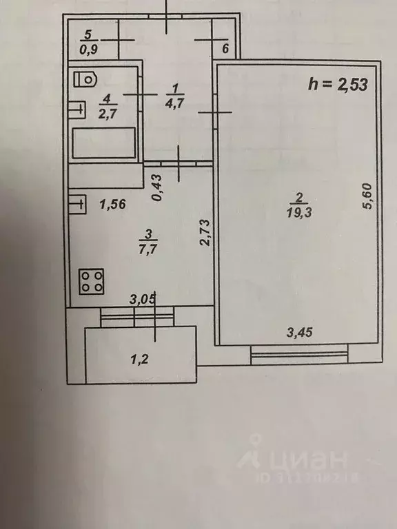 1-к кв. Тверская область, Тверь ул. Коминтерна, 49А (36.0 м) - Фото 0