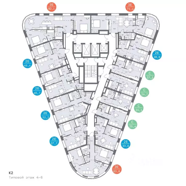 2-к кв. Москва ш. Боровское (дублер) (52.2 м) - Фото 2