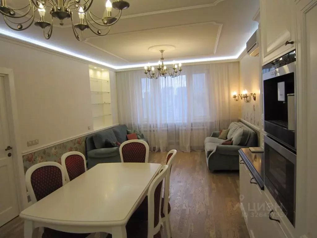 3-к кв. Москва Нагатинская наб., 10к3 (95.2 м) - Фото 2