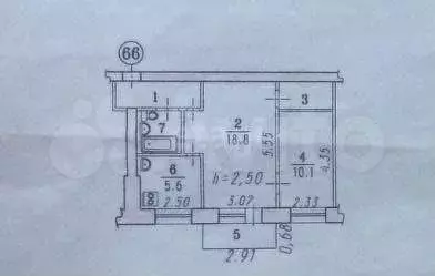 2-к. квартира, 45 м, 2/5 эт. - Фото 0