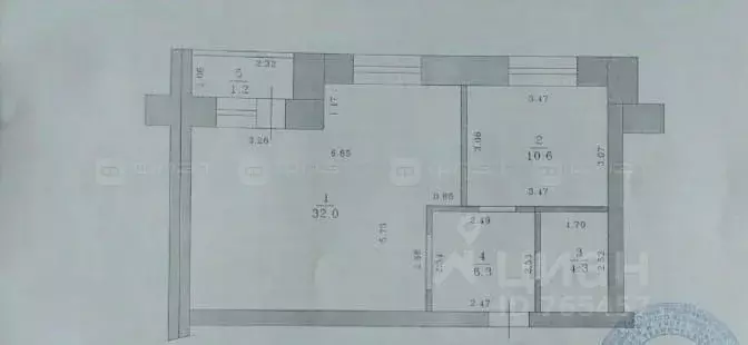 1-к кв. Татарстан, Казань ул. Космонавтов, 6А (54.0 м) - Фото 1