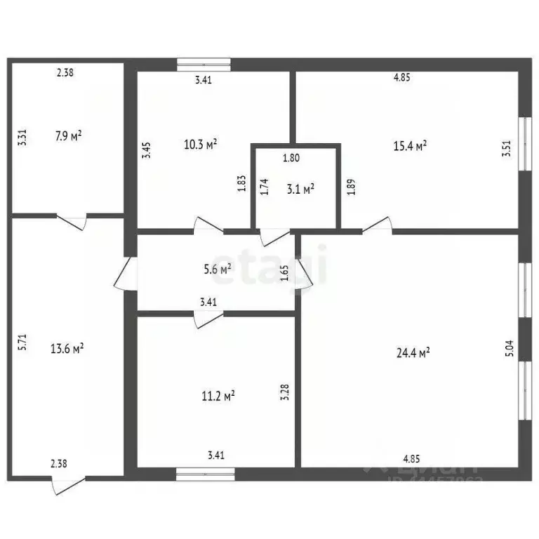 Дом в Челябинская область, с. Аргаяш ул. Интернациональная, 74А (92 м) - Фото 2