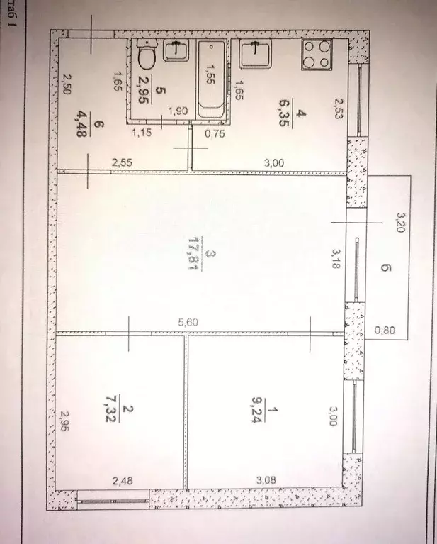 3-к кв. Ульяновская область, Ульяновск ул. Пожарского, 33 (50.0 м) - Фото 2