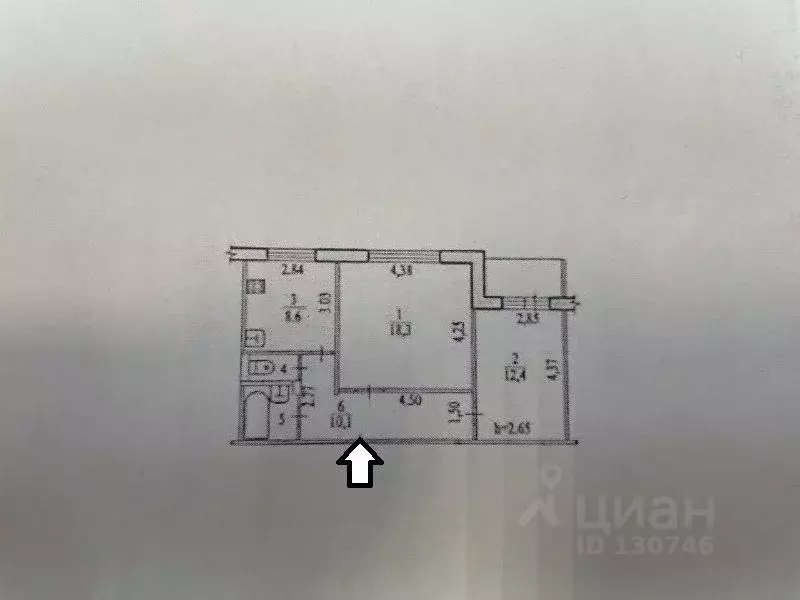 2-к кв. Хабаровский край, Хабаровск Трехгорная ул., 50 (52.8 м) - Фото 2