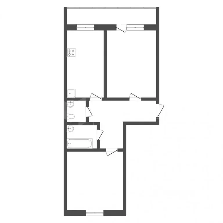2-к кв. Тюменская область, Тюмень ул. Избышева, 8 (65.0 м) - Фото 2