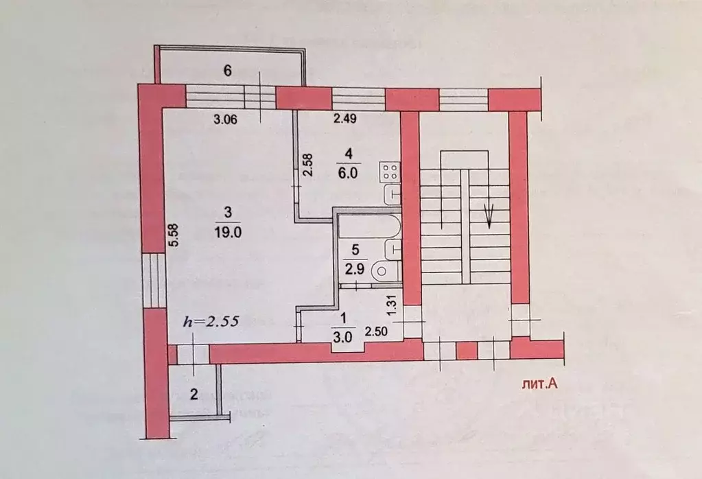 1-к кв. Московская область, Жуковский ул. Чкалова, 8 (32.3 м) - Фото 1