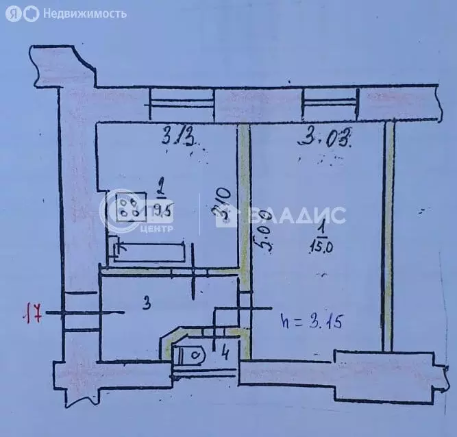 1-комнатная квартира: Воронеж, улица Тимирязева, 15 (29.9 м) - Фото 0