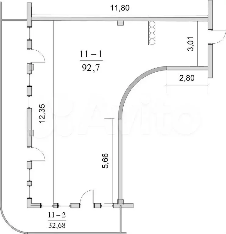 3-к. квартира, 125 м, 2/5 эт. - Фото 0