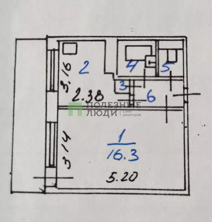 1-к кв. Белгородская область, Белгород ул. Щорса, 44 (31.0 м) - Фото 1