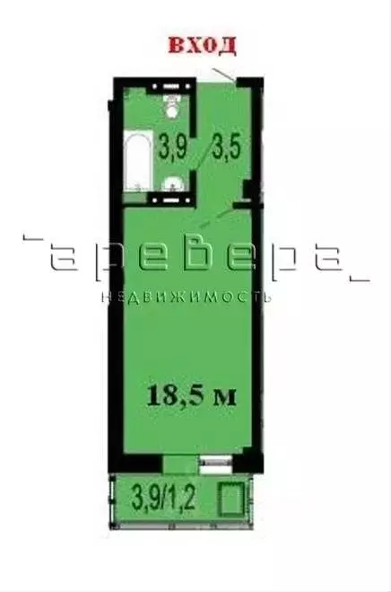 Студия Красноярский край, Красноярск Лесопарковая ул., 25 (25.4 м) - Фото 1