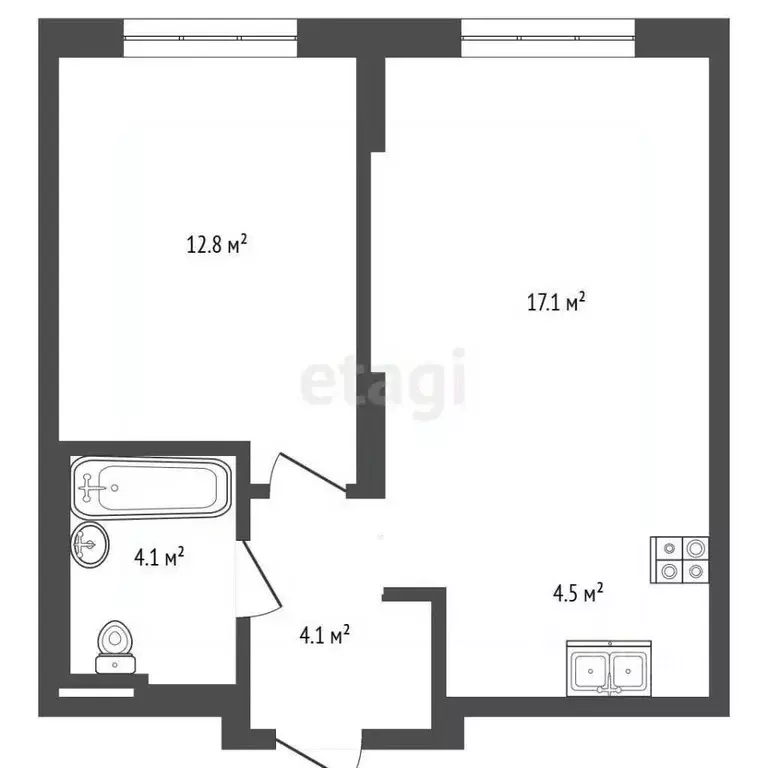 1-к кв. Ярославская область, Ярославль ул. Академика Колмогорова, 24к2 ... - Фото 2