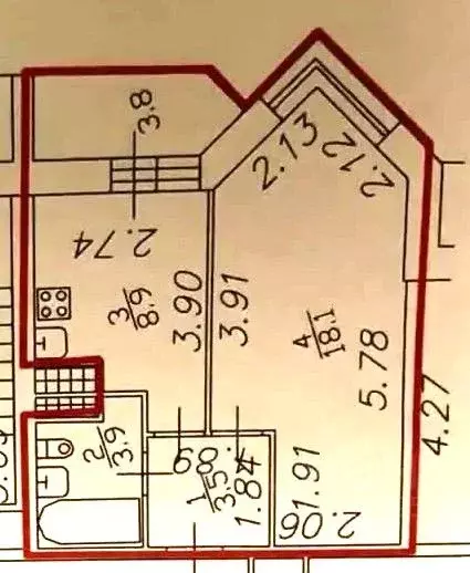 1-к кв. Санкт-Петербург Туристская ул., 30к1 (34.4 м) - Фото 2