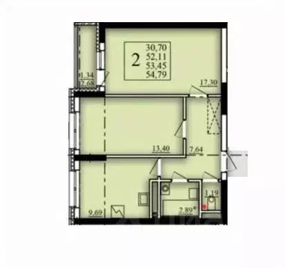 2-к кв. Башкортостан, Уфа Затон-Восточный жилрайон, Паруса жилой ... - Фото 1