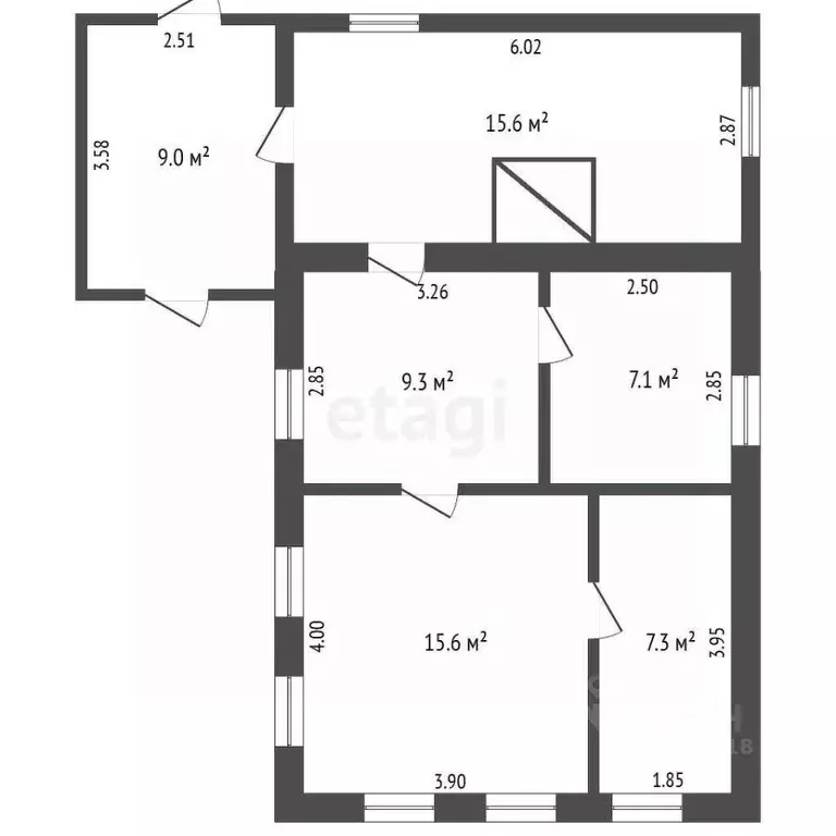 Дом в Омская область, Омск Московка мкр, ул. 9-я Балтийская, 6 (55 м) - Фото 1