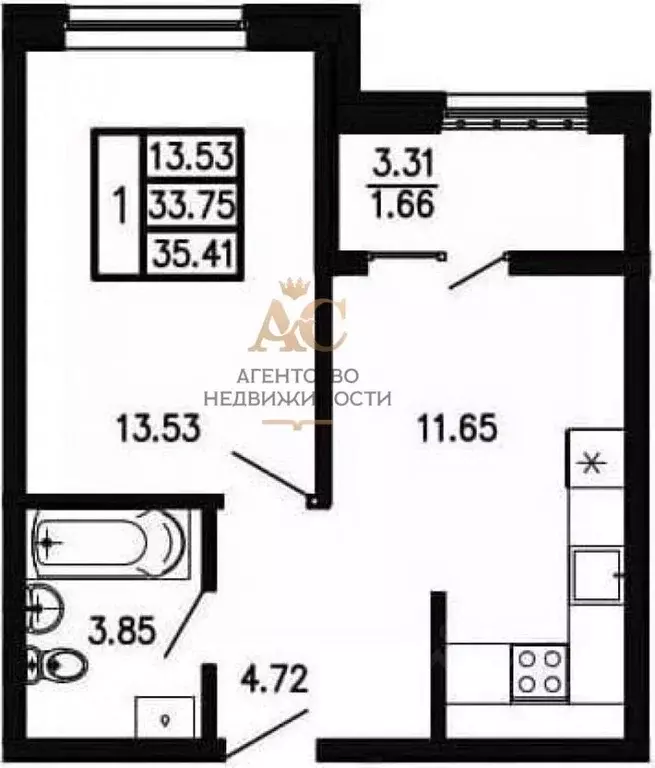 1-к кв. Крым, Феодосия муниципальный округ, Приморский пгт ул. ... - Фото 2