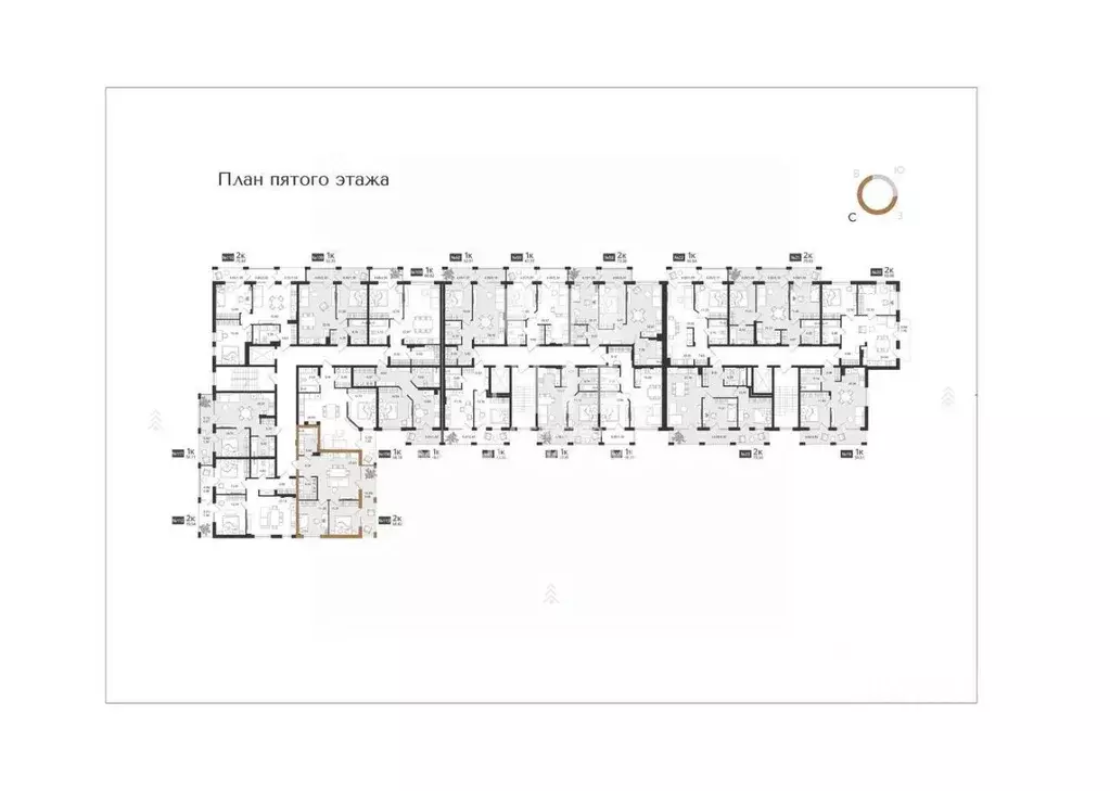 2-к кв. Калининградская область, Светлогорск Новая ул., 108-114 (68.82 ... - Фото 1