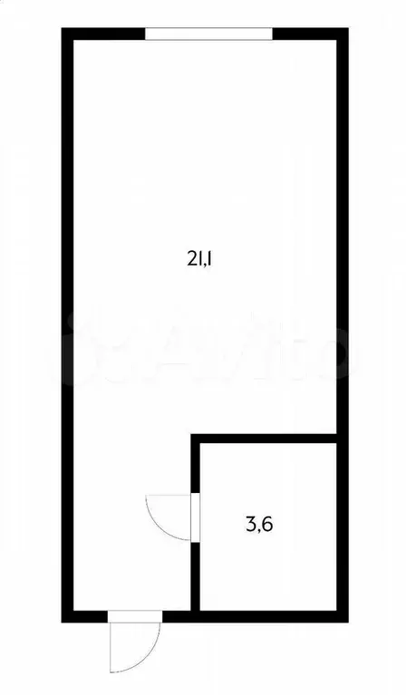 Квартира-студия, 24,5 м, 10/10 эт. - Фото 0