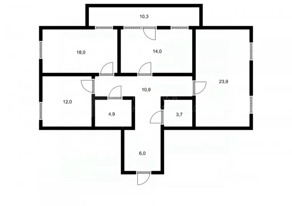 3-к кв. Тюменская область, Тюмень Полевая ул., 105к4 (95.0 м) - Фото 2