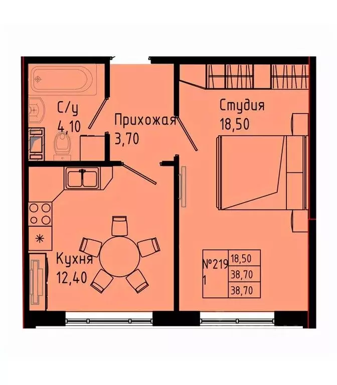 1-к кв. Ленинградская область, Коммунар г. Гатчинский муниципальный ... - Фото 1