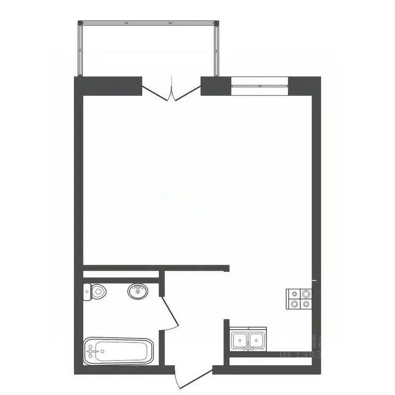 1-к кв. Тюменская область, Тюмень ул. Тимофея Чаркова, 79к2 (32.3 м) - Фото 2