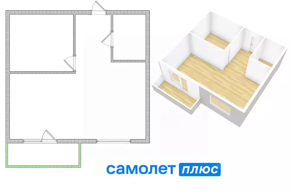 2-к кв. Кемеровская область, Кемерово ул. Сарыгина, 37 (45.6 м) - Фото 1