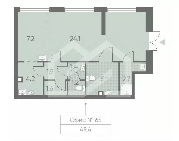 Помещение свободного назначения в Москва Производственная ул., 17 (49 ... - Фото 1