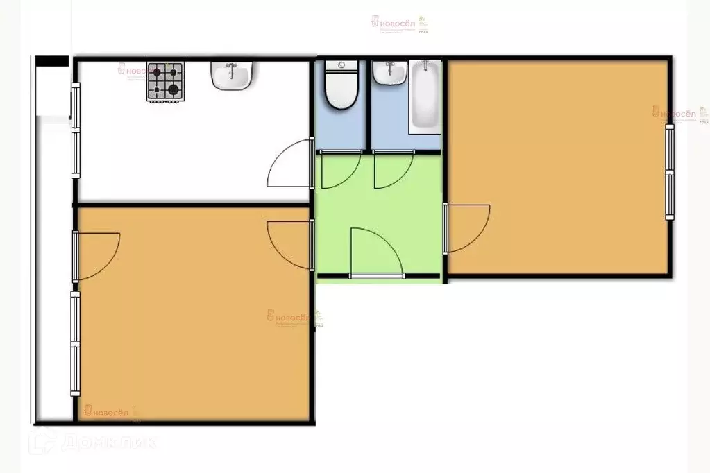 Продаётся 2-к квартира, 44 м - Фото 1