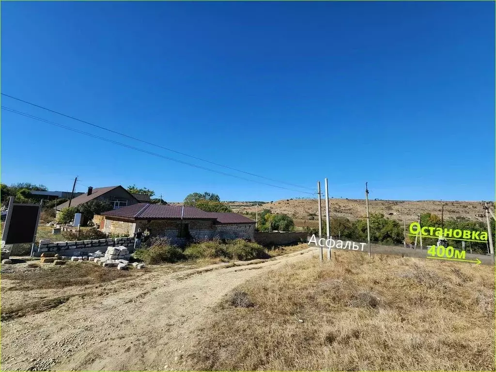 Участок в Крым, Бахчисарайский район, с. Тенистое  (8.0 сот.) - Фото 1