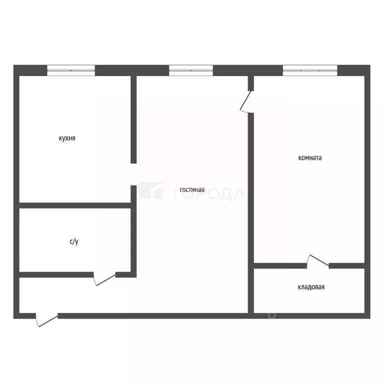 2-к кв. Кемеровская область, Новокузнецк ул. Кутузова, 50 (43.0 м) - Фото 2