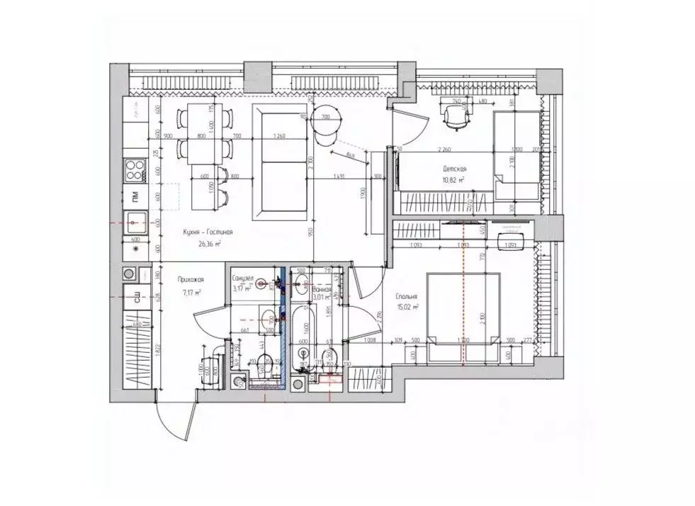 3-к кв. Москва 2-я Хуторская ул., 34 (65.0 м) - Фото 2