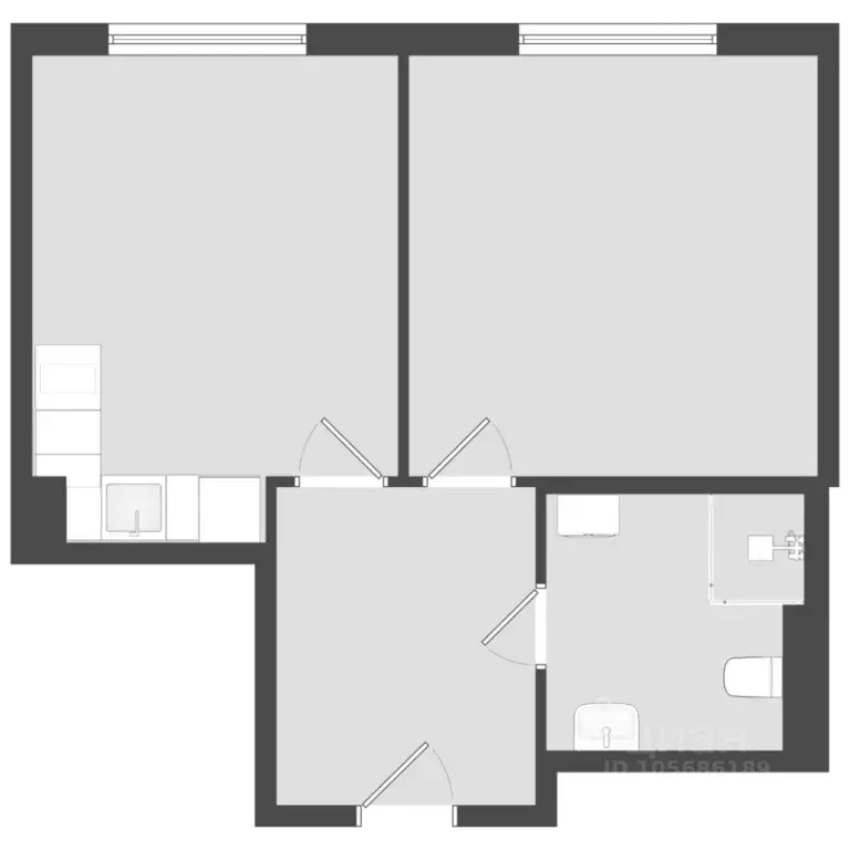 1-к кв. санкт-петербург московское ш, 13ж (38.83 м) - Фото 0