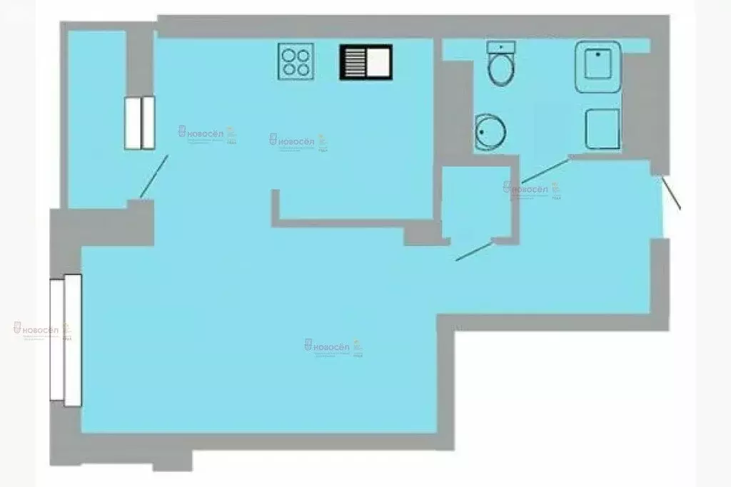 1-комнатная квартира: Екатеринбург, улица Юмашева, 1 (44.8 м) - Фото 1