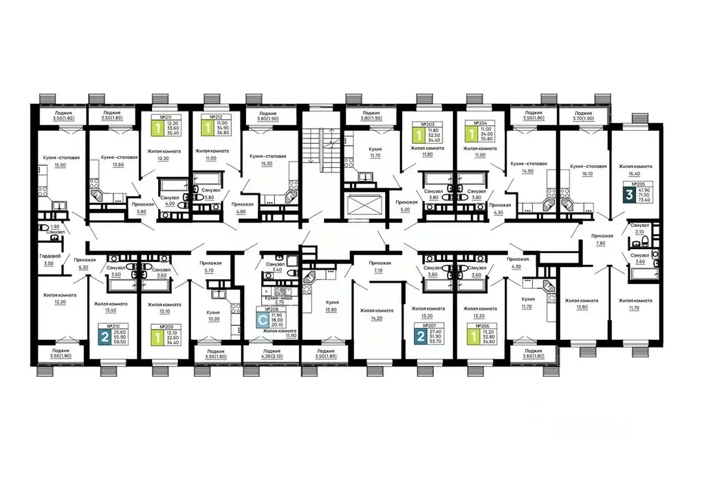 1-к кв. Адыгея, Тахтамукайский район, Яблоновский пгт  (35.4 м) - Фото 2