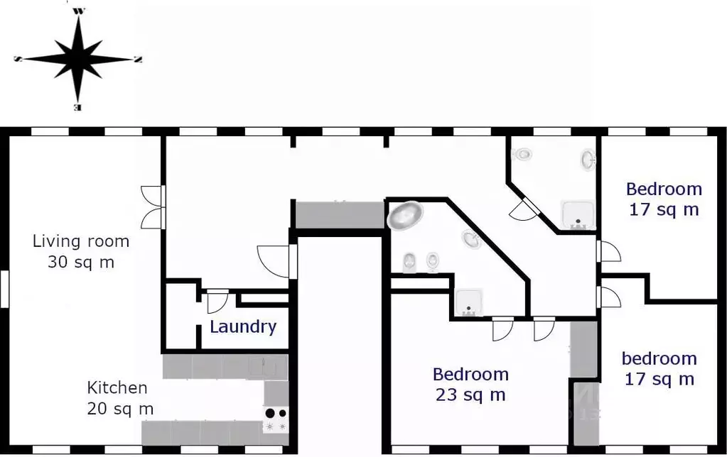 4-к кв. Москва Мартыновский пер., 2 (170.0 м) - Фото 1