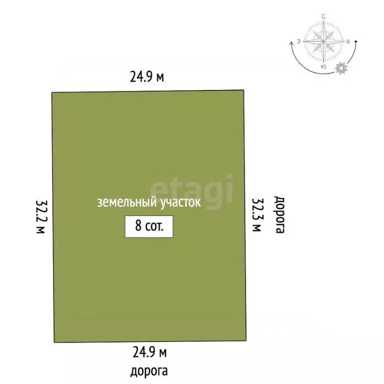 Участок в Ростовская область, Аксайский район, Ольгинское с/пос, ... - Фото 2