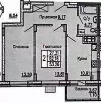 2-к кв. Белгородская область, Старый Оскол Садовые Кварталы мкр, 2 ... - Фото 1