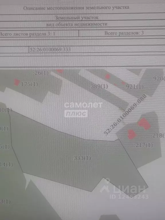 Участок в Нижегородская область, Нижний Новгород д. Слопинец,  (1.16 ... - Фото 2