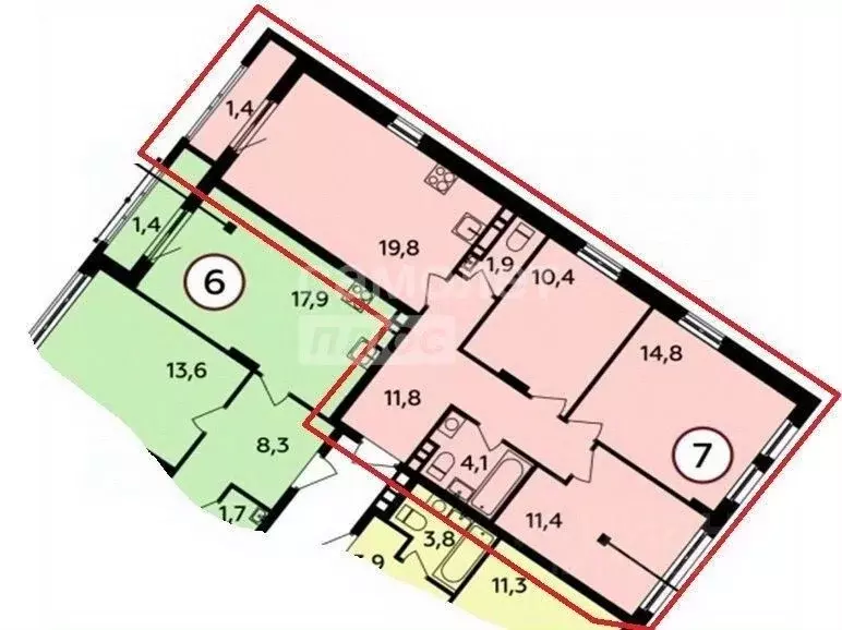 3-к кв. Москва просп. Магеллана, 4 (75.4 м) - Фото 2