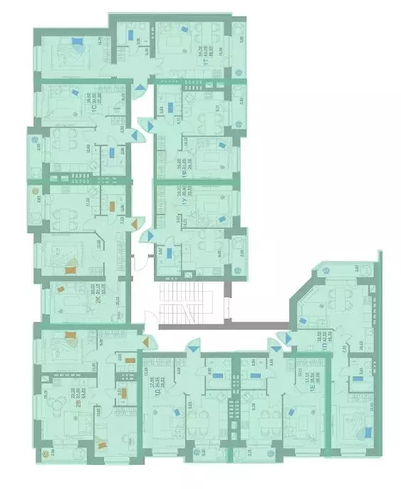 1-к кв. Тульская область, Тула Новая Тула мкр,  (33.53 м) - Фото 1